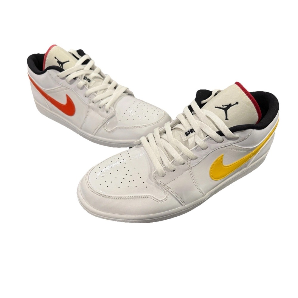 Jordan 1 Low "Multi-Color Swoosh" - Men's Size 15 - Rare -2020